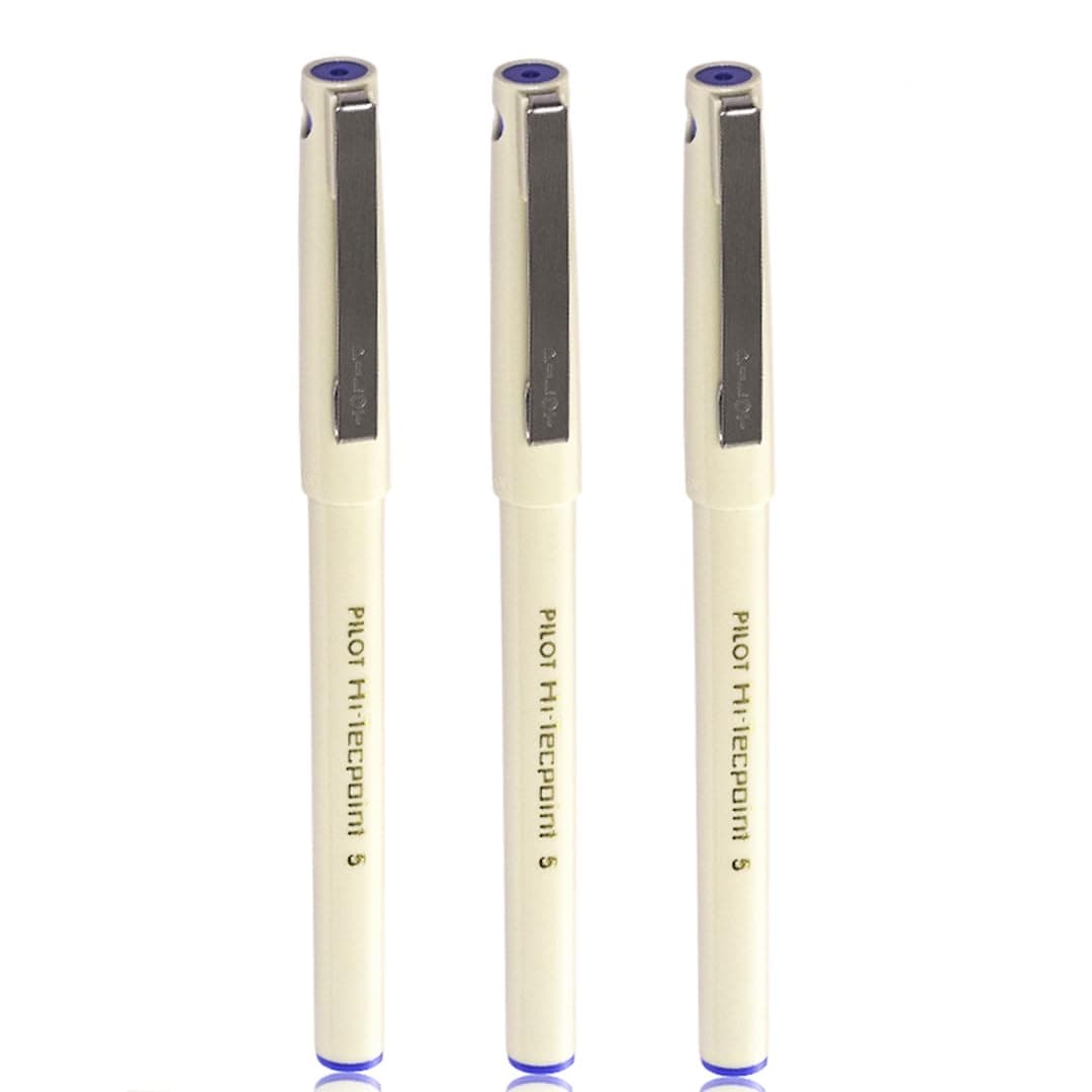 Pilot Hi-Techpoint 05 Super Value Pen - Pack of 3 (Blue)