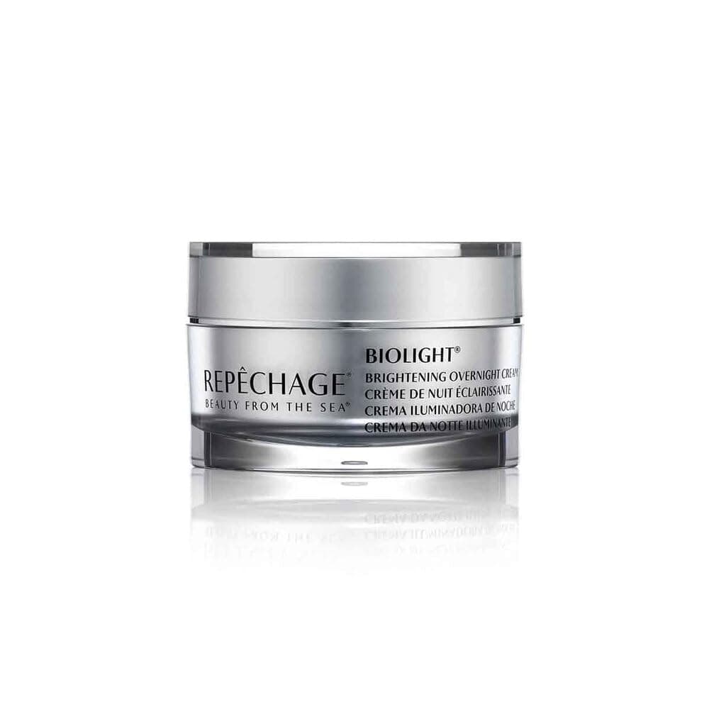 Repechage Biolight Brightening Overnight Cream | Night Cream for Dark Spots, Hyperpigmentation & Uneven Skin Tone | Hydrating Moisturizer with Seaweed, Peptides, Licorice & Hyaluronic Acid | 50ml