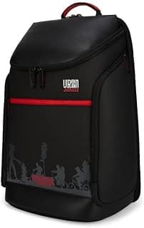 Urban Jungle by Safari Gateway 30L Premium Laptop Backpack for Men and Women | 15.6 Inch Laptop Sleeve | Water Resistant | Office & Travel Bag | Premium Polyester Work Bag | Red