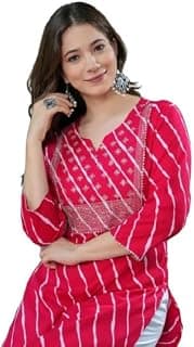 Generic Womens Rayon Printed Staight fir embrodiered Kurta for Women