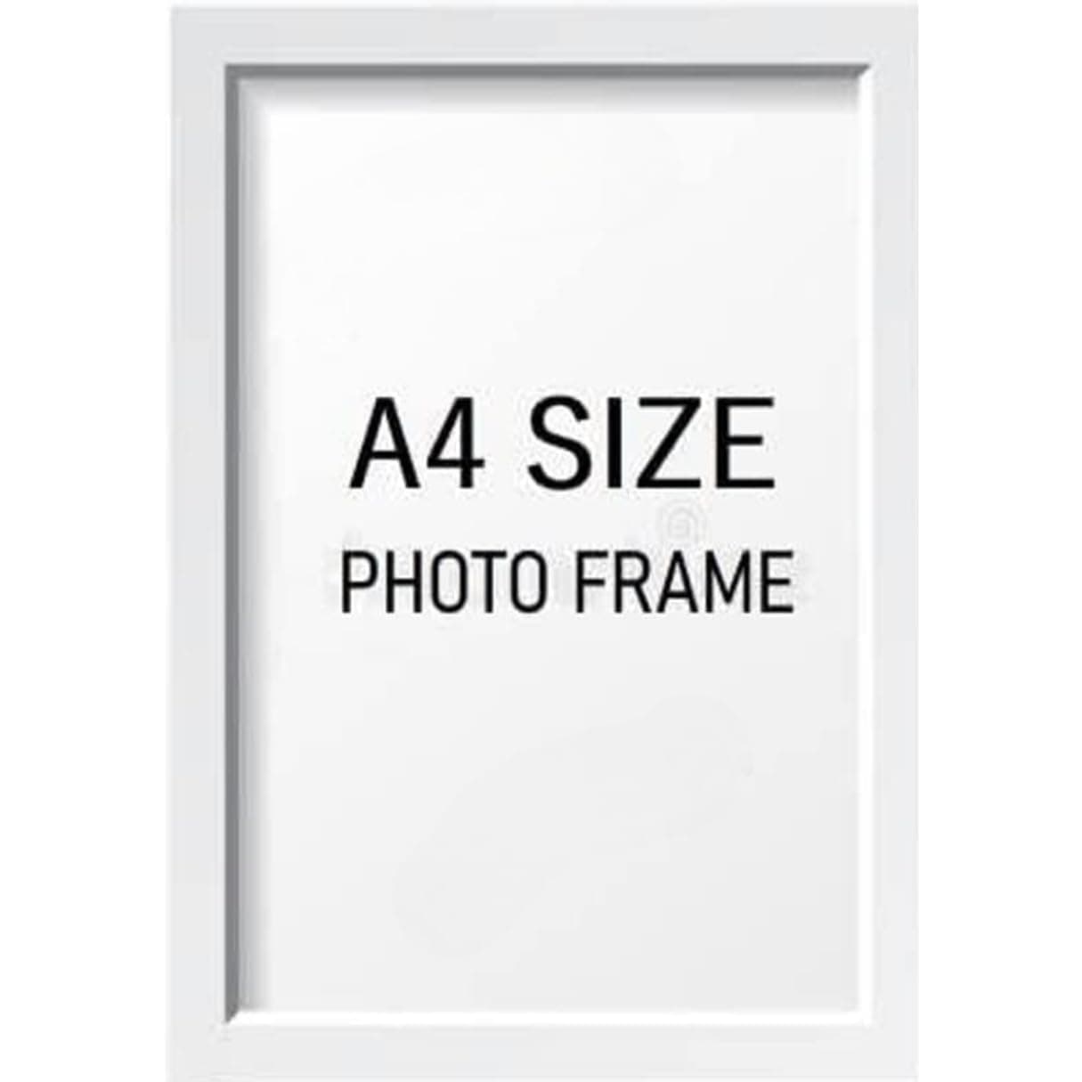 KN ART & STUDIO A4 Size Photo Frames – Wall & Tabletop Display, Lightweight Black Frame Without Poster Print Frame A4 Size, 9X12inches (1, White)