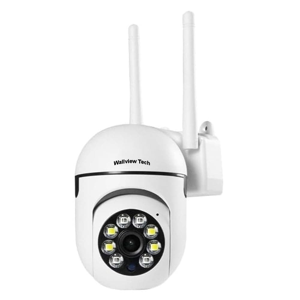 WALLVIEW TECH 3 MP FHD WiFi Indoor Mini Fox Ptz Security Camera with Color Night Vision, 360° Ptz Rotation, Motion Tracking, Two Way Audio and Multi Users View