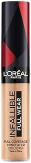 L'Oreal Paris Infallible Full Coverage Concealer, High Cover, Longwear, Waterproof Formula, For Undereye Circles and Blemishes, For Highlighting and Contouring, Shade: 312, 10g