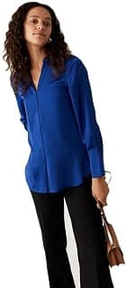 Marks & Spencer Animal Print Collared Bib Detail Shirt