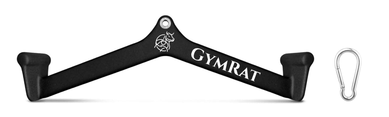GYMRAT™ LAT Pulldown Attachments, Thickened Ergonomic Back Tricep Training Handle, LAT Pull Down Bar for Press Down Exercises, Cable Attachments for Gym and Home (Pull Back Handle)