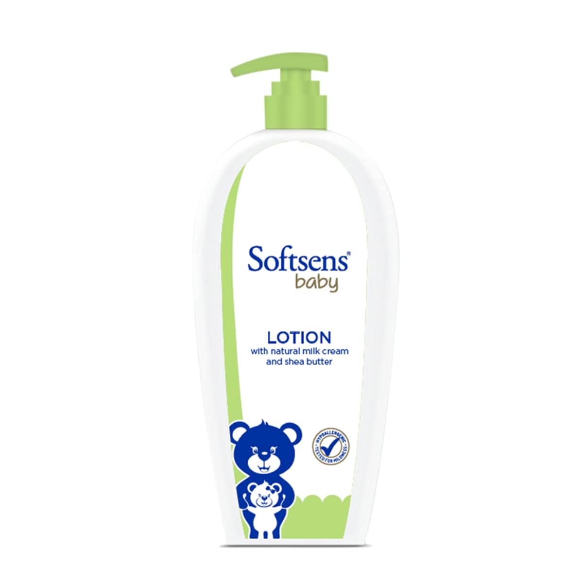 Softsens Baby Lotion 400ml | Moisturizing Shea Butter & Milk Cream Formula | Long Lasting Hydration For Newborn Dry Face, Body | Non-Sticky, Lightweight Baby Body Lotion Combo For Baby and Kids 0-5 Years