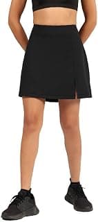 BlissClub Ultimate Skorts | in-Built Shorts | Side Pocket | Side Slit at Hem | Invisible Back Pocket | CloudSoft TM Fabric