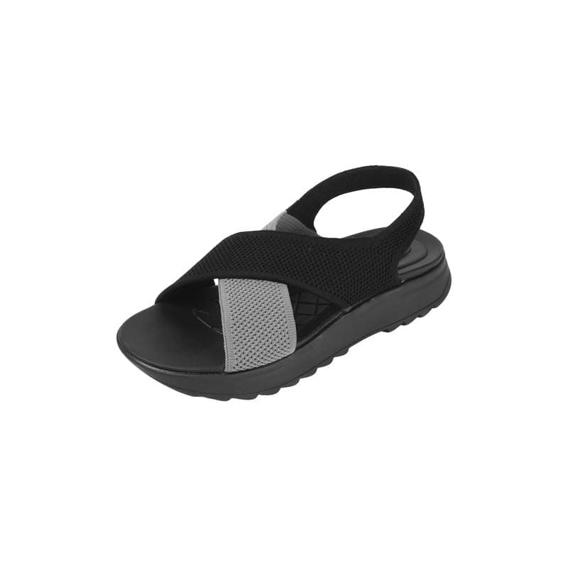 Mochi Women's Breathable Mesh Crisscross Straps Sandal