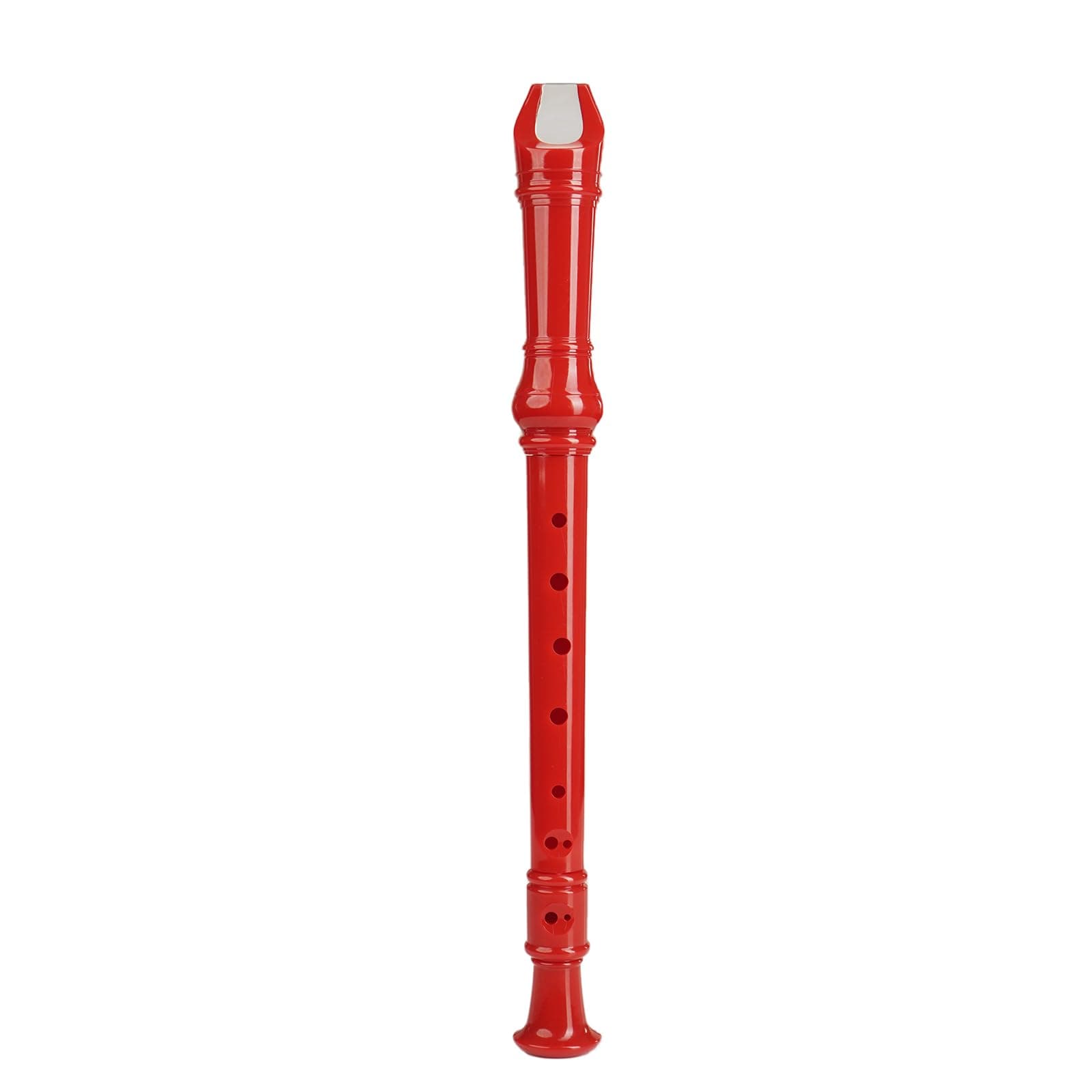 Kadence REC-RED Home Series Soprano Recorder in C Scale | German Fingering | 3-Piece ABS Design with Adjustable Thumb Rest | Includes Cleaning Rod & Soft Pouch | Red