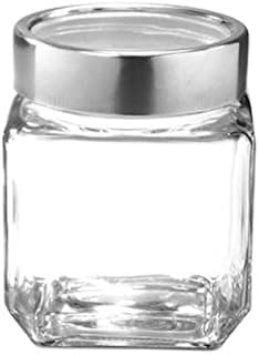 Treo Glass Cube Jars and Storage Container 580ml - Transparent (EC-GWF-FGS-0027_NOCOLORTRANS)
