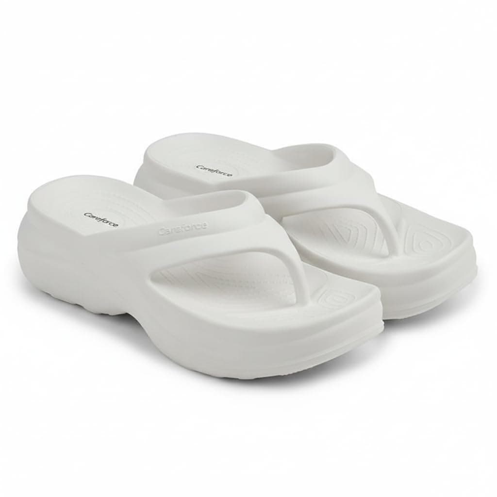Careforce - The Force Behind Your Health Flip Flop Slippers for Women, Ultra-Soft Eva Sliders for Woman, Lightweight Anti-Slip Slipper & Chappals, Cushioned, Quick-Dry Everyday Wear Slides