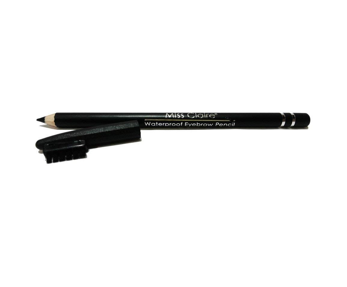 Miss Claire Waterproof Eyebrow Pencil - Black 01 (3 Pack)
