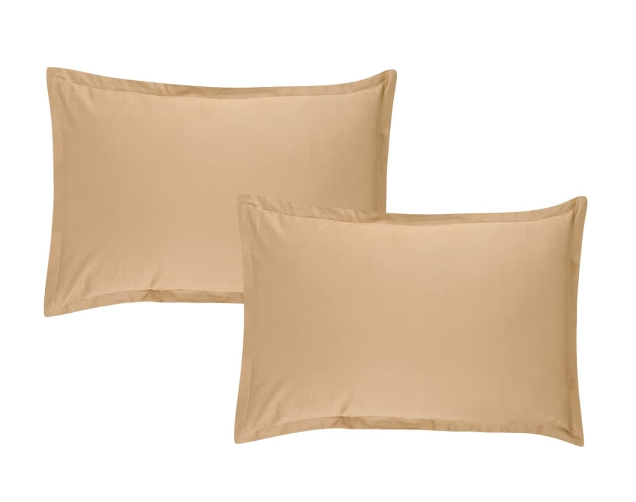 Trance Home Linen 400 TC Premium 100% Cotton Pillow Covers | Pillow Cases | Set of 2 Piece Pillow Covers only |Standard Size (Brown Grey, 18 X 28 inch)