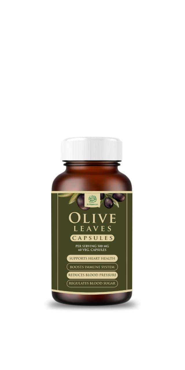 Al Masnoon Olive Leaf Capsules 500mg Quality Herbal Supplement for Immune Support Benefits and Overall Wellness Pack of 1 for Daily Health Maintenance