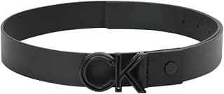 Calvin Klein Solid Black Leather Classic Belt