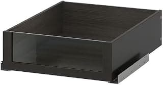 Ikea KOMPLEMENT Drawer with glass front, black-brown, 50x58 cm (19 5/8x22 7/8 ")