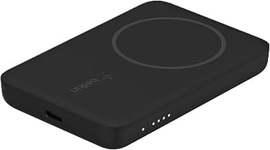 Belkin Quick Charge Magnetic Wireless Power Bank 2500mAh, Sleek Design for iPhone 12/12 Pro/ 12 Pro Max/ 12 Mini Compatible with Magsafe Covers - Black (BPD002)
