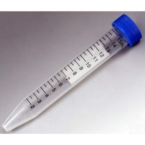 Tarsons 15ml Graduated Centrifuge Tube Polypropylene Radiation Sterile 546021 (1 Pack - 25 Pcs)