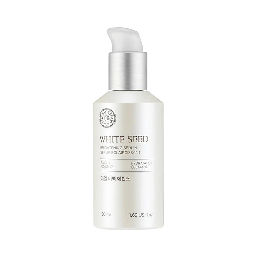 The Face Shop White Seed Brightening Face Serum with Niacinamide & Hyaluronic Acid | Face Serum For Dull Skin | Suitable for Normal, Oily, Dry, Combination Skin | Sulphate & Paraben Free, 50ml