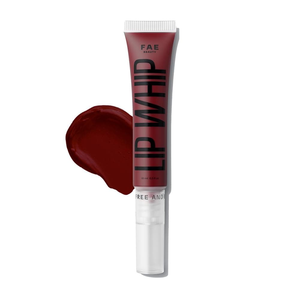 Fae Beauty Lip Whip 12Hr Comfortable Matte Liquid Lipstick (10ml) | Waterproof | Long Wear | Non Drying | Soft Mousse Smudgeproof Formula | Vegan | With Moisture Lock Technology | Enriched with Vitamin E and Cherry Coffee - Revenge