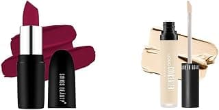 SWISS BEAUTY Pure Matte Creamy Lipstick Shade- Raspberry, 3.8gm| Liquid Light Weight Concealer With Full Coverage |Easily Blendable Concealer For Face Makeup With Matte Finish | Shade- Natural, 6g