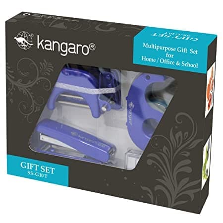 Kangaro Desk Essentials SS-G10T Gift Pack|Stationery Gift Set for Office, Diwali, Weddings, Birthday, Holiday Presents, Celebrations|Dark Blue, Packof 1 | Color May Vary