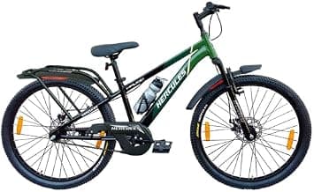 Hercules Havoc Cycle in 26t Wheel Size with Dual disc Brakes with Front Suspension Fork in Integrated Carrier in Sports Looks for Age Group 13+