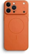 for iPhone 14 Pro Max |Convert to 17 pro /17 Pro Max Style Premium Back Glass Magsafe Wireless Charge Converter Cover for iPhone 14 Pro Max |Convert to 17 pro /17 Pro Max (Orange)
