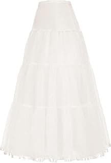 PINK WINGS Women's Ankle Length Cancan Underskirt Petticoats Hardnet