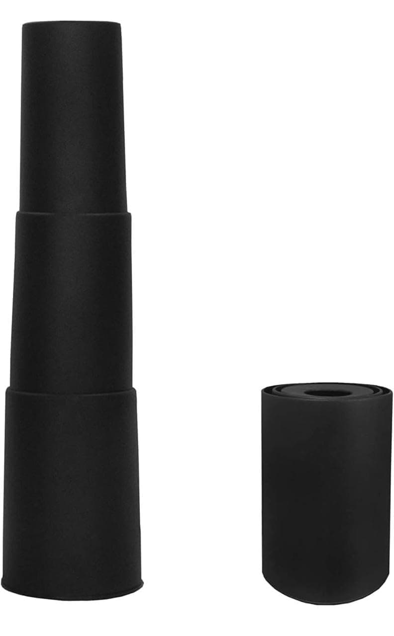 IYB Universal Office Chair Gas Cylinder Cover – Black Telescopic Lift Sleeve for Hydraulic Cylinder Protection, Dustproof Anti-Slip Design, Adjustable Height Gas Lift Cover, Easy Installation