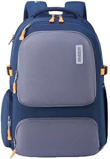 American Tourister Zipper Brett 3.0 Polyester Men's Backpack (Free Size, Grey)