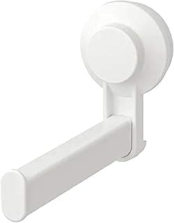 Ikea TISKEN Polycarbonate Plastic Toilet roll Holder with Suction Cup (White, Standard)