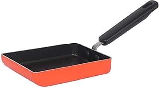 Meyer Non Stick Aluminium Omelette Pan/Tamagoyaki Egg Pan (18cm, Orange)