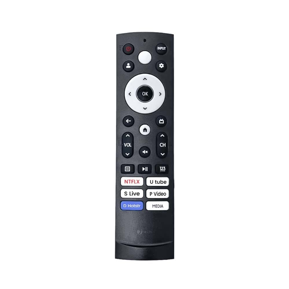 7SEVEN® Compatible with Hisense Tv Remote model ERF3T920H Suitable for E68N A6H A7K A7H Tornado Series Google 4K HD UHD LED QLED Television Non Voice Control with Streaming Apps - Pairing not Required