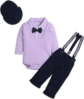 BUMZEE Baby Boys Regular Fit Full Sleeves Collar Neck Cotton Bodysuit Set
