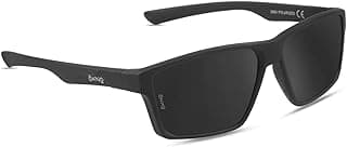 Eyewearlabs OKNO | Polarized Sports Wrap-Around Rectangular Branded Stylish Sunglasses For Men & Women | For Cricket Cycling Driving Trekking Hiking Adventures | 100% UV Protection | NORG