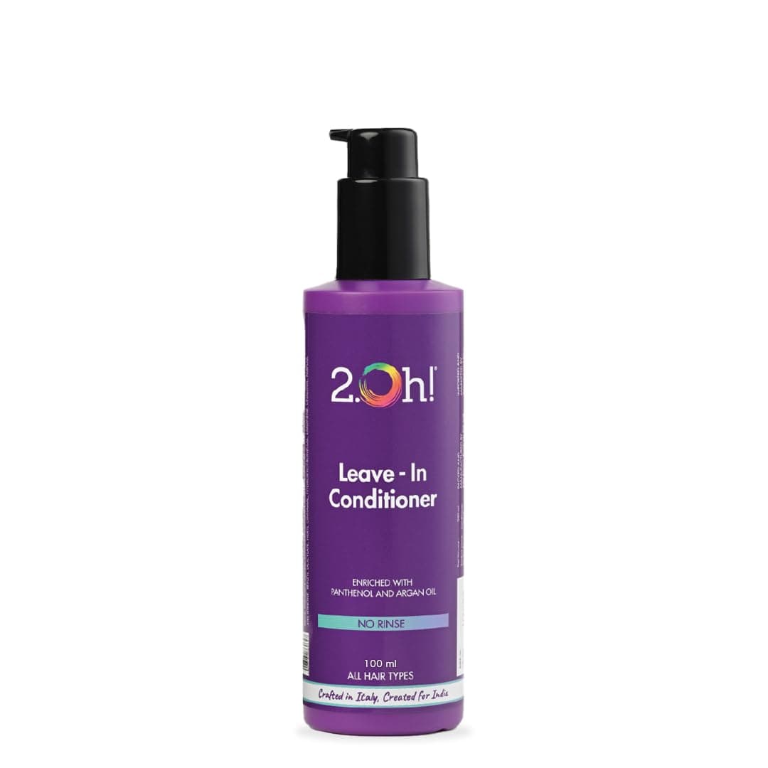2.Oh! Italian Leave In Conditioner for Dry and Frizzy Hair | For All Hair Types | Nourishing Leave In Hair Conditioner with Panthenol and Argan Oil | Hair Serum for Dry Frizzy Hair | UV Protection (100ml)