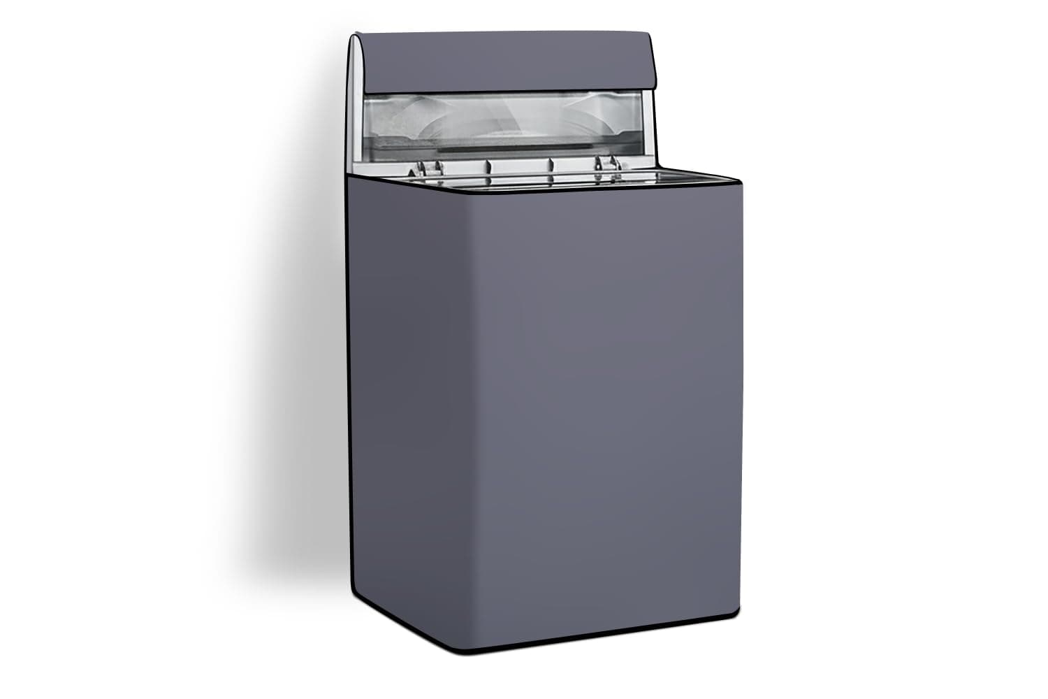 Stylista Washing Machine Cover Compatible for LG 18 KG Fully-Automatic Top Loading THD18STB Grey