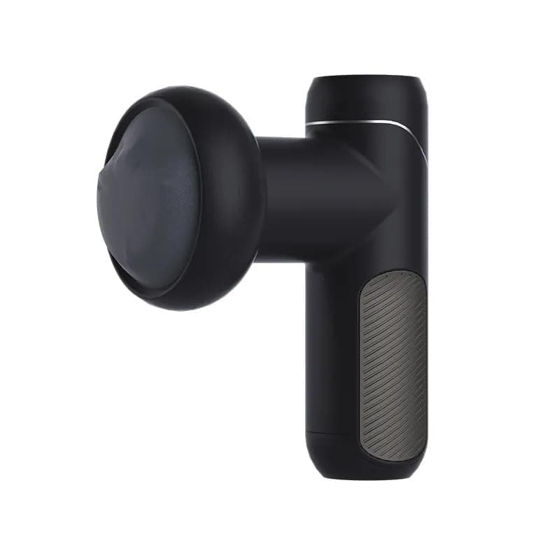 Qlect Impact Deep tissue massage gun, 4000mAh battery, 6-speed intensity, Silicone round head, Full body gun massager.(Black)