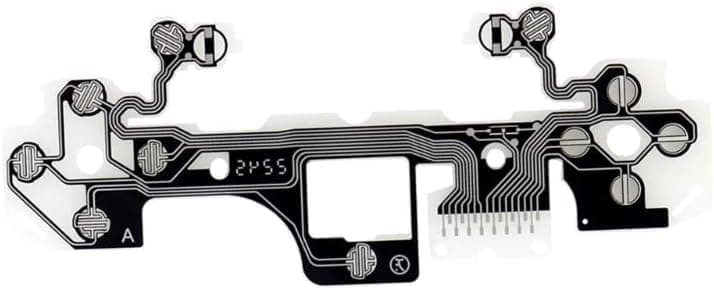 PSS PS5 Controller BDM-010 BDM-020 BDM-030 Conductive Film Button Ribbon Circuit Keyboard Flex PCB Board Cable Accessory Replacement PS5 5 Controller V1.0 V2.0 V3.0 Flex Cable (BDM-030)