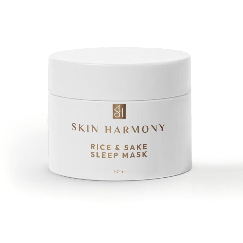 Skin Harmony Hydrating Rice & Sake Sleep Mask, 50ml | Clay Face Mask for Glowing Skin | Japanese Skincare Collagen Mask