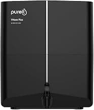 Pureit Wave Plus RO Purifier + Mineral + UV (Black) | Water Purifier for Home | Up to 45% Water Savings | Suitable for Borewell/Tanker/Municipal Supply | Wall Mountable | 7L Storage
