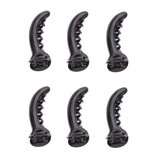 SUSVIJ Trending Premium Banana Hair Clutcher/Mirchi Hair Clip/Claw Clip for Women and Girls banana hair clip for women, multicolor claw clips (Black 6)