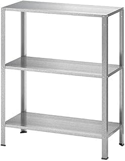 Ikea Alloy Steel TSSP Shelving Unit, in/Outdoor (Grey, 60 X 26 X 74, Chrome)