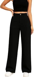 Kizyoo Women's High Waist Formal Trousers | Formal Pants | Office Wear