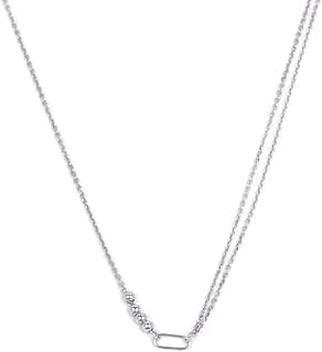 Shaya by CaratLane 925 Silver Imagine Necklace Gifts for Womens & Girls