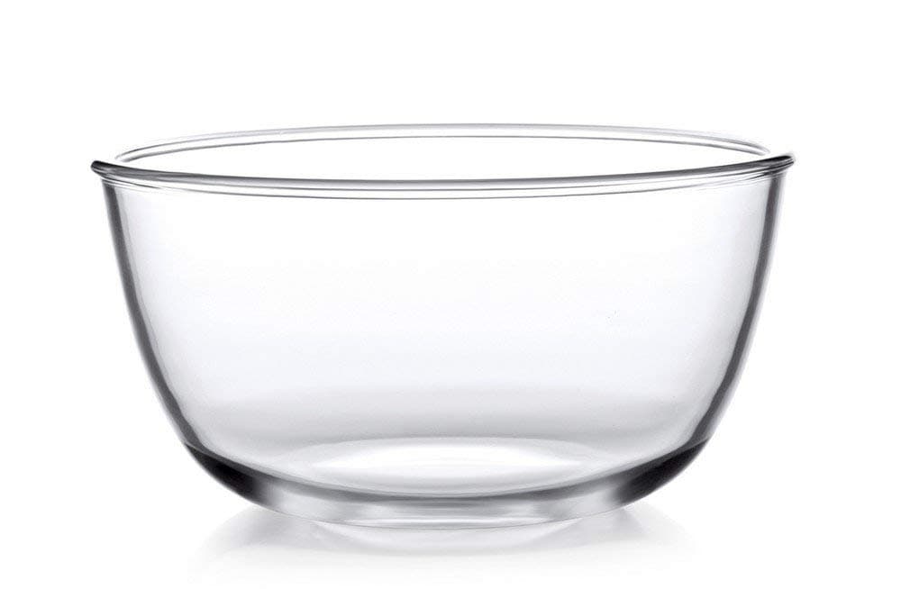 CELLO Ornella Round Glass Mixing Bowl For Kitchen 1500ml Transparent | Freezer & Fridge Safe, Microwave Oven & Dishwasher Safe Leadfree Toughened Crysral Glass Bowl For Serving Mixing Dining & Gifting