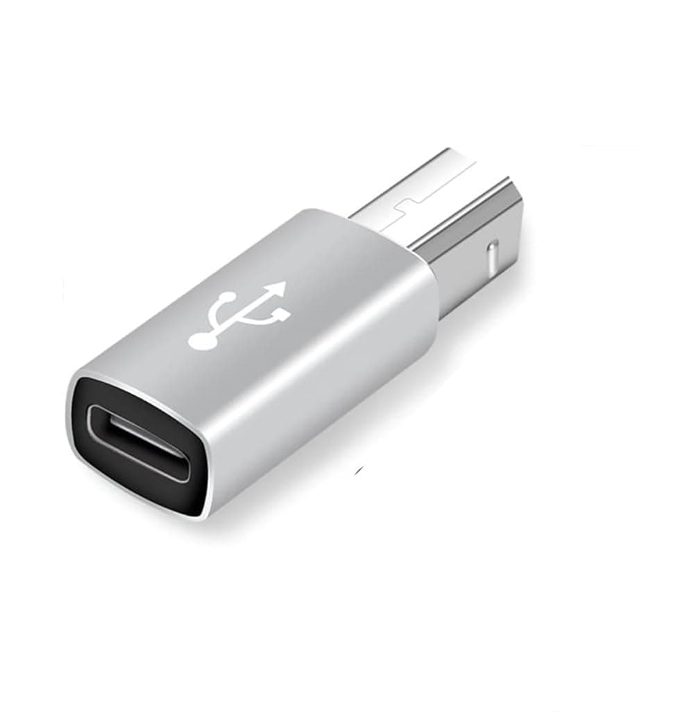 ETZIN USB C Female to Midi Type C to USB B Connector Adapter for Printer, MIDI E-Piano Synthesizer and More Type C Devices/Laptop-EPL-1078TC.