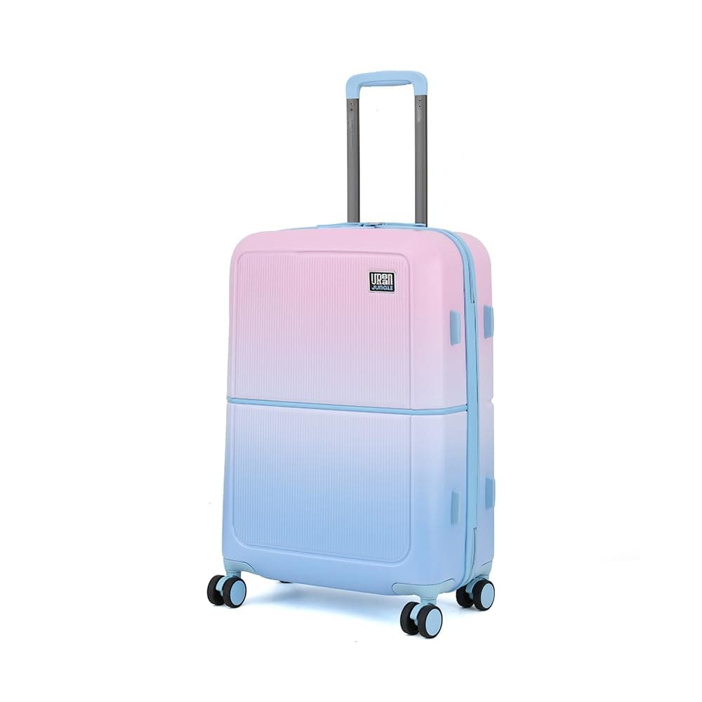 Urban Jungle by Safari Polycarbonate, Premium Medium (65 Cm) Trolley Bag, Check-in Suitcase with 8 Silent 360 Degree Wheels and TSA Lock, Hardside Travelling Luggage for Both Unisex (Multicolor)
