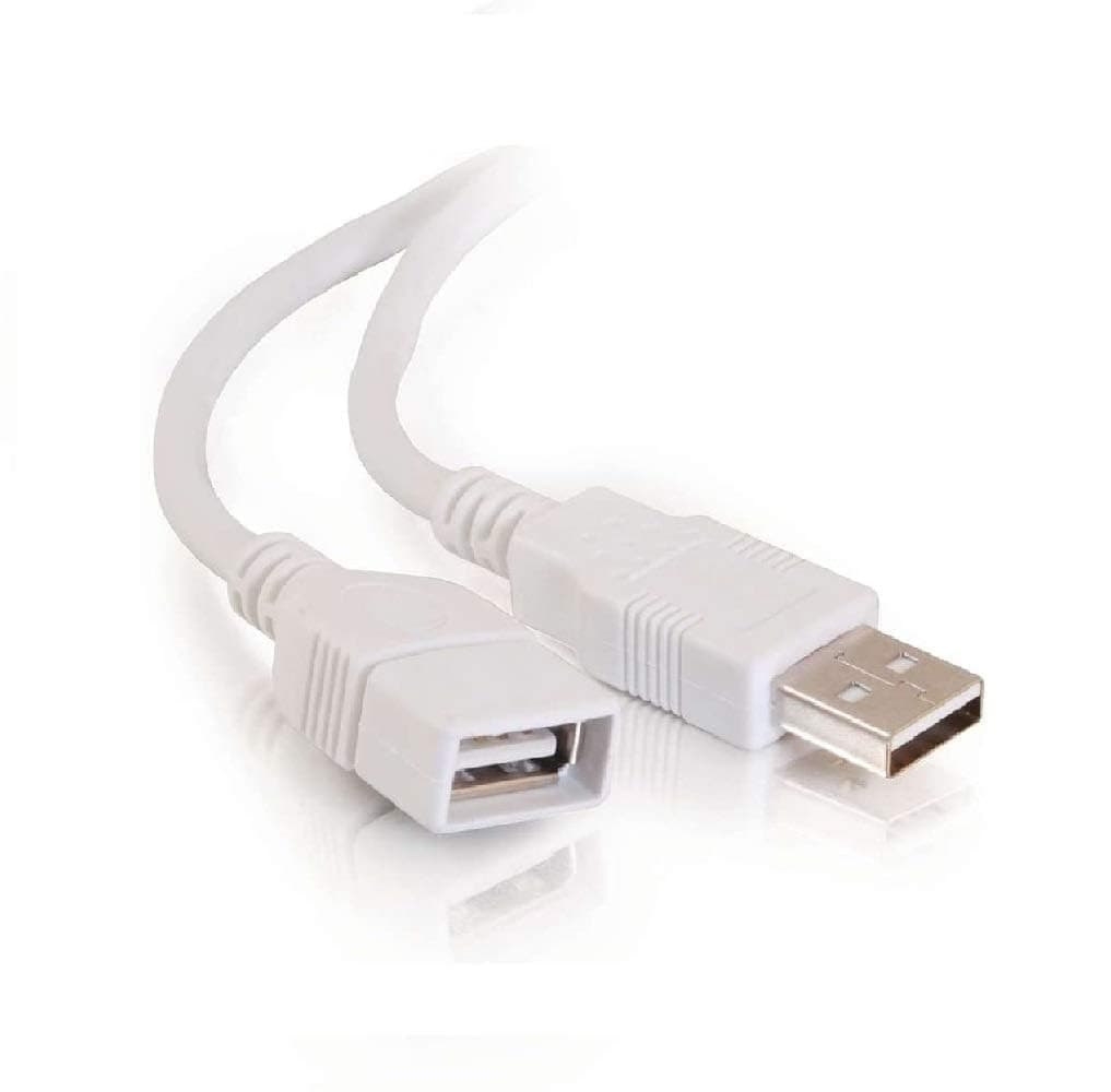 Hexabyte USB 2.0 Male A to Female A Extension Cable 1.5M Super Speed 5Gbps for Printer, PC, External Hard Drive, LED/LCD TV USB Ports White